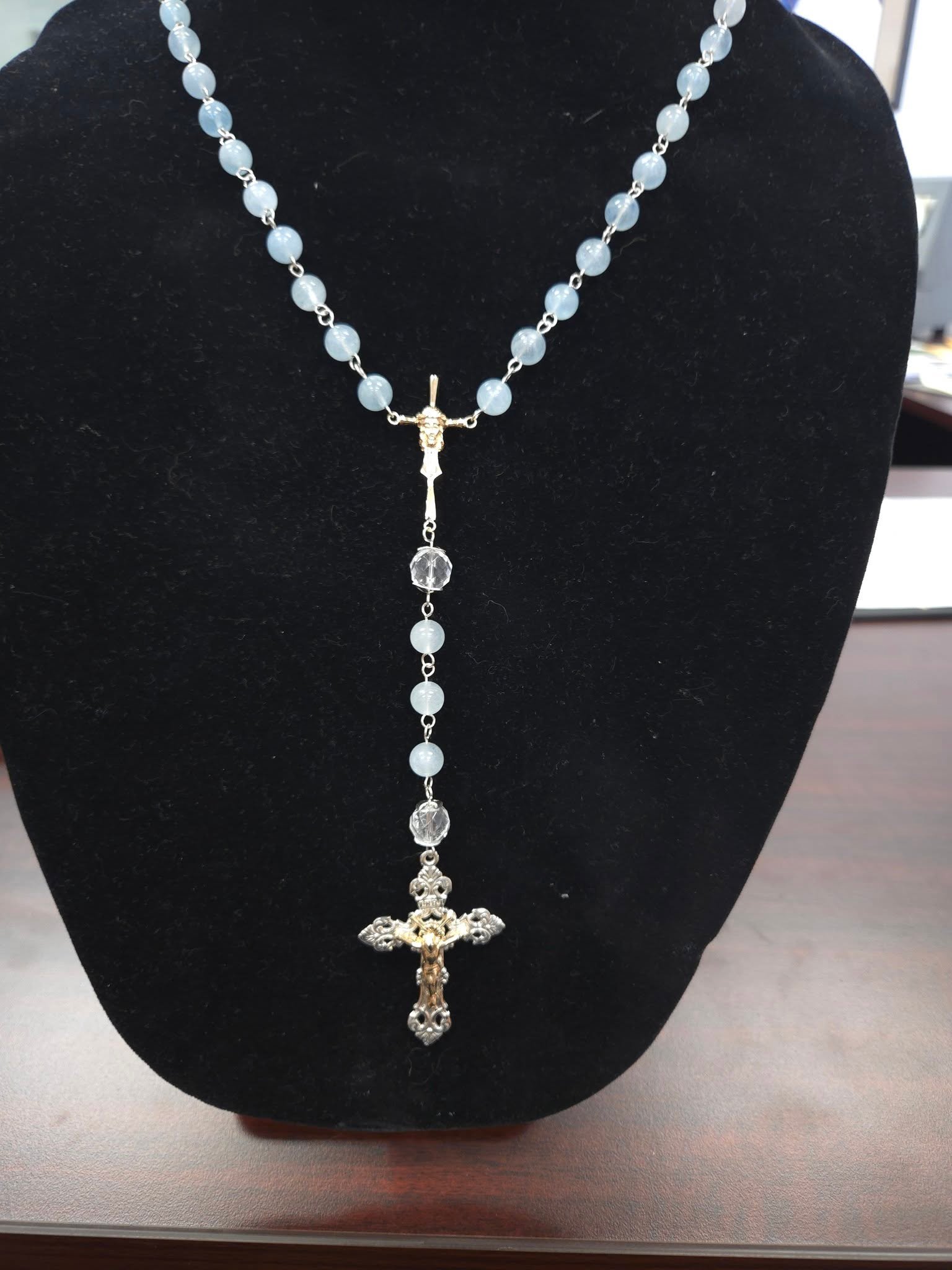 Custom rosary by Stephen Shannon Jewelers